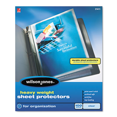 Heavy Weight Sheet Protector Clear 100/Box